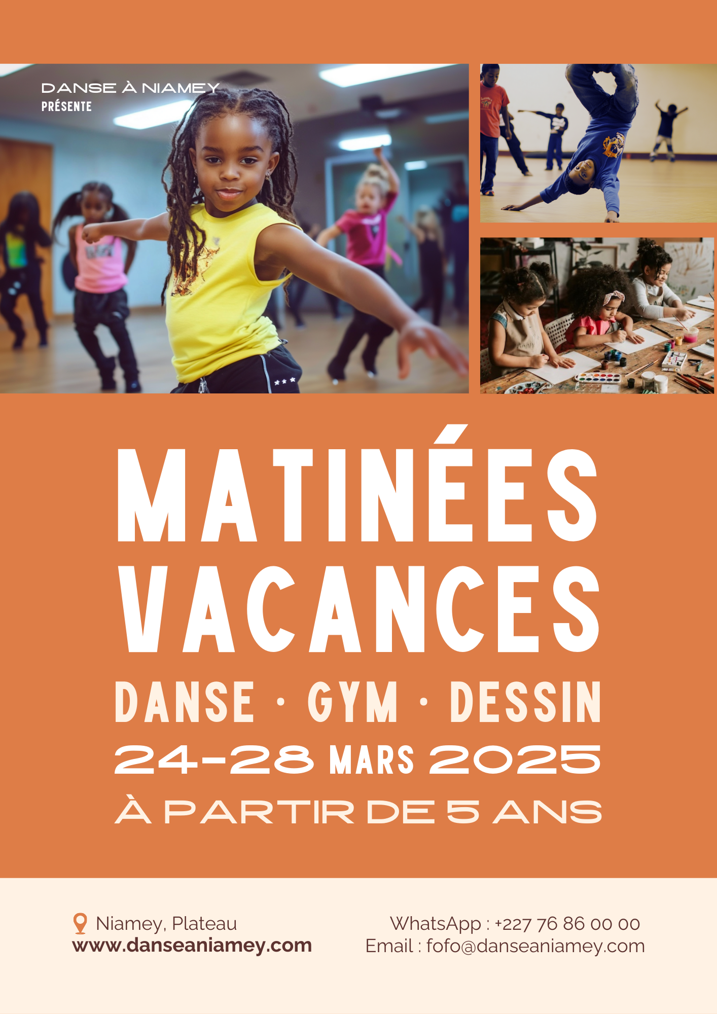 activités créatives enfants- Niamey mars 2025