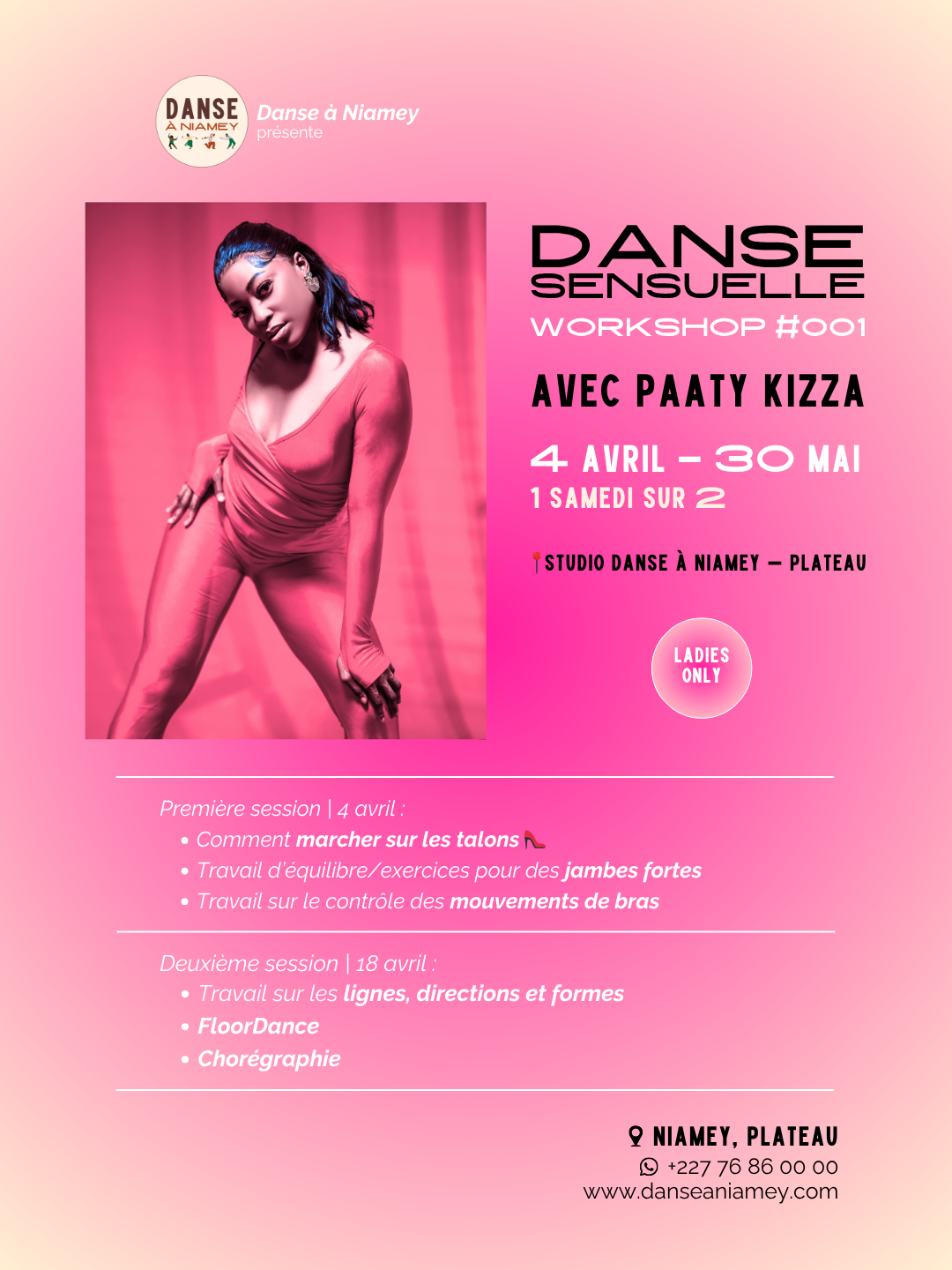 Danse sensuelle | Workshop | Avril-Mai 2026